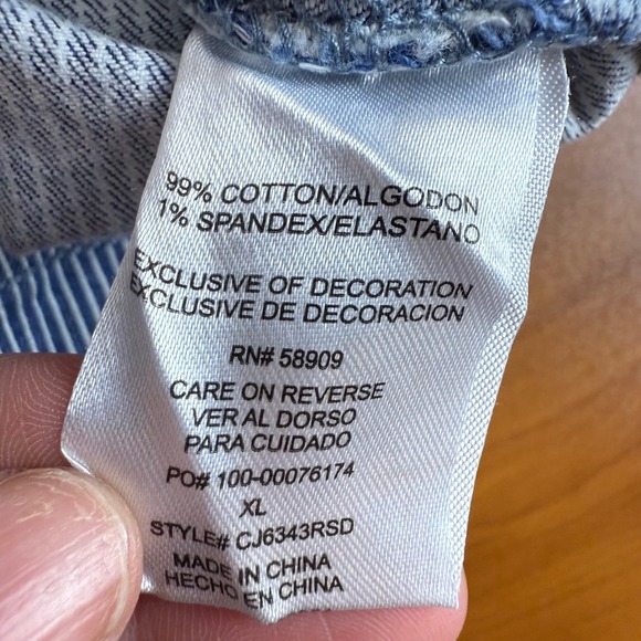 Copper Key Womens Paperbag Waist Striped Skirt XL Blue White Pinstripe Casual - Picture 3 of 8